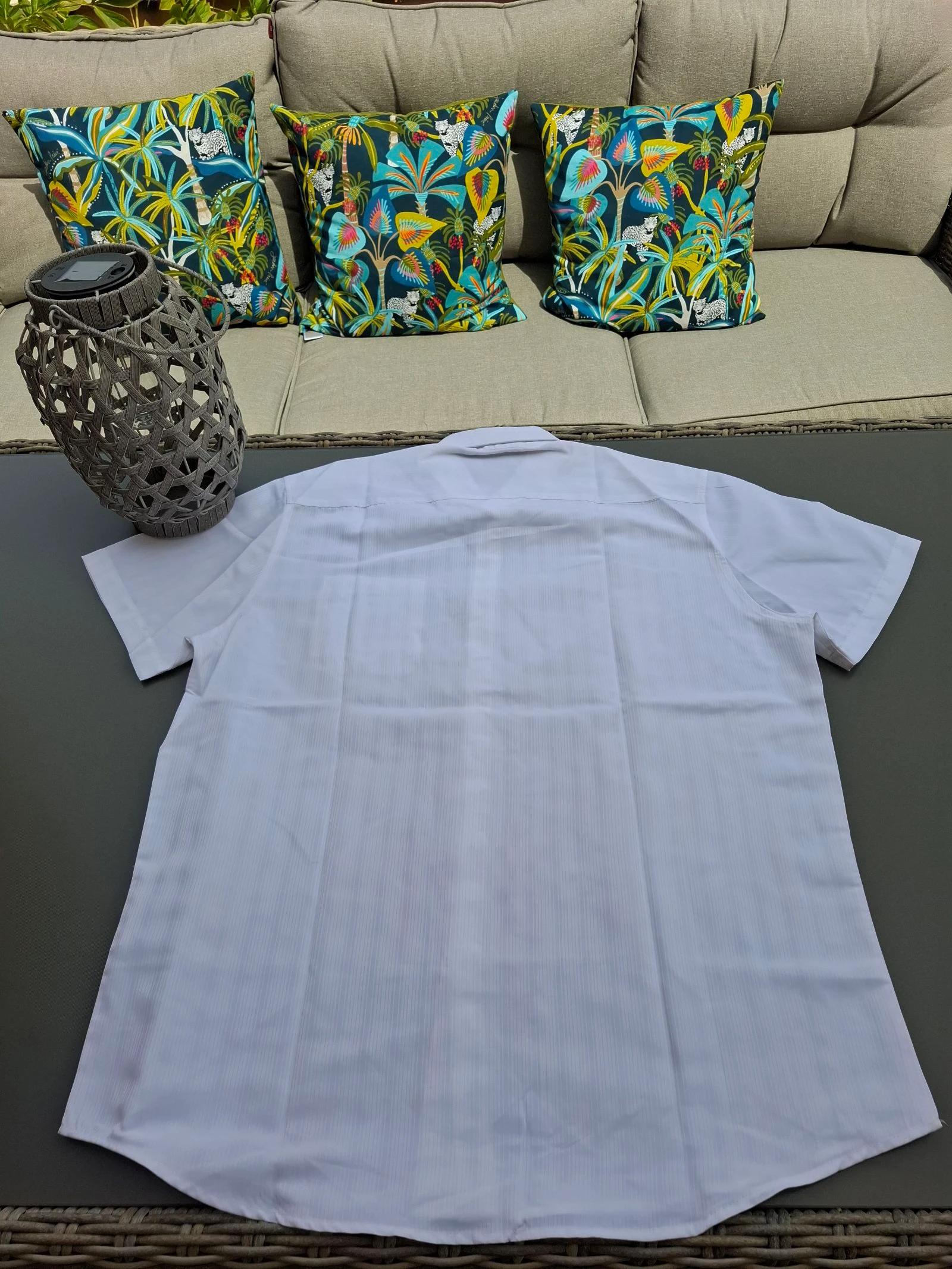 Camisa masculina branca tamanho 44 - muito bom estado – photo 3